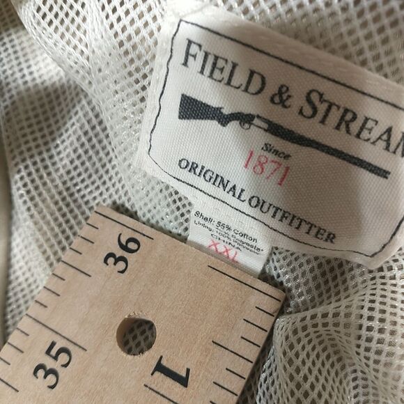 Field and Stream Tan Vented Fishing Short Sleeve Button Up Shirt Men’s XX Large - Picture 2 of 9
